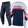 CONJUNTO TROY LEE DESIGNS 2021 MIX SE ULTRA FACTORY & GP - BRANCO / NAVY